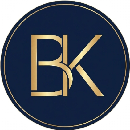 Bo&Kev official navy and gold monogram